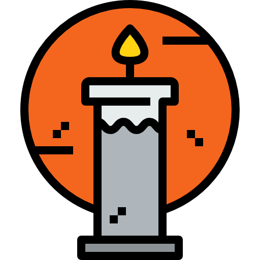 Candle kank Lineal Color icon