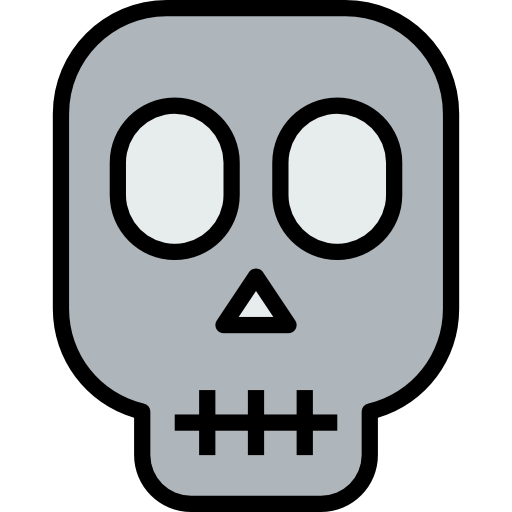 cráneo kank Lineal Color icono