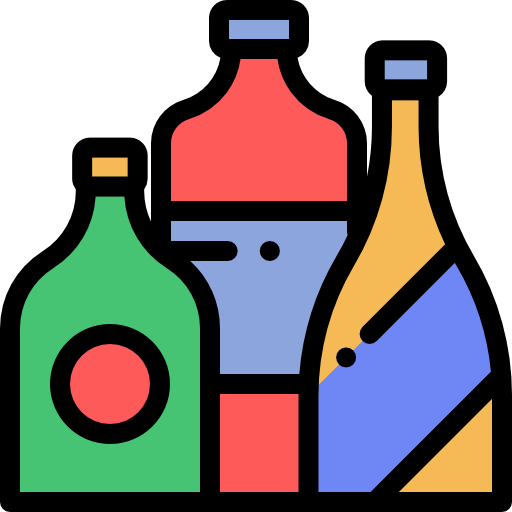 Alcohol Detailed Rounded Lineal color icon