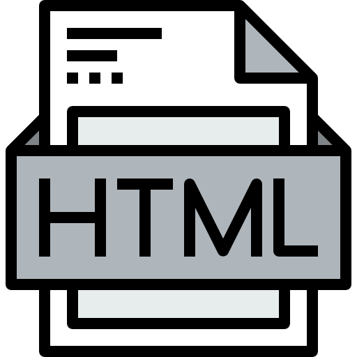 html kank Lineal Color ikona