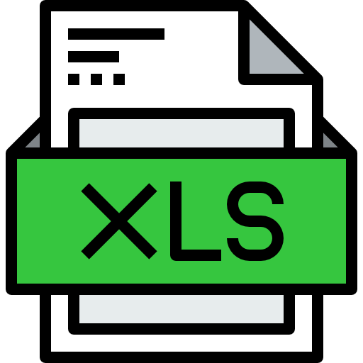 xls kank Lineal Color icon