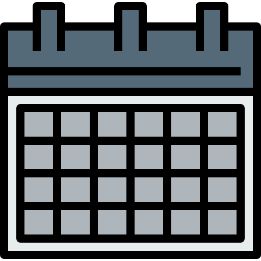 Calendar kank Lineal Color icon