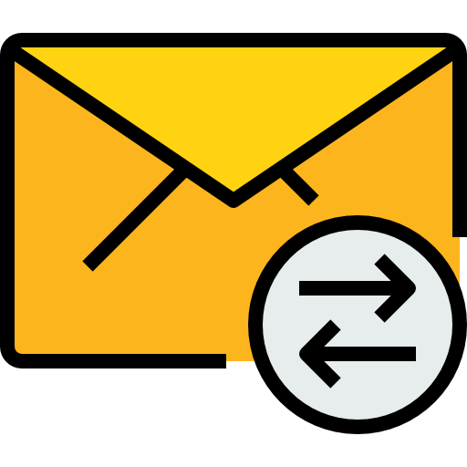 email kank Lineal Color icon