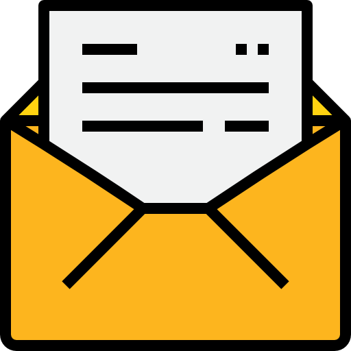 e-mail kank Lineal Color ikona