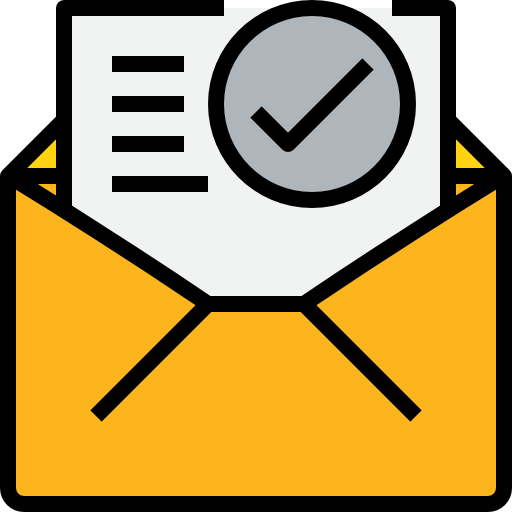 email kank Lineal Color icon