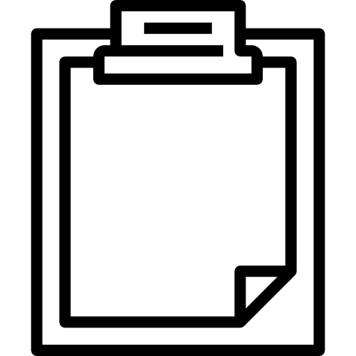 portapapeles kank Lineal icono