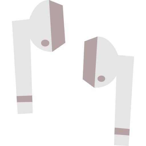 Headphones Cartoon Flat icon