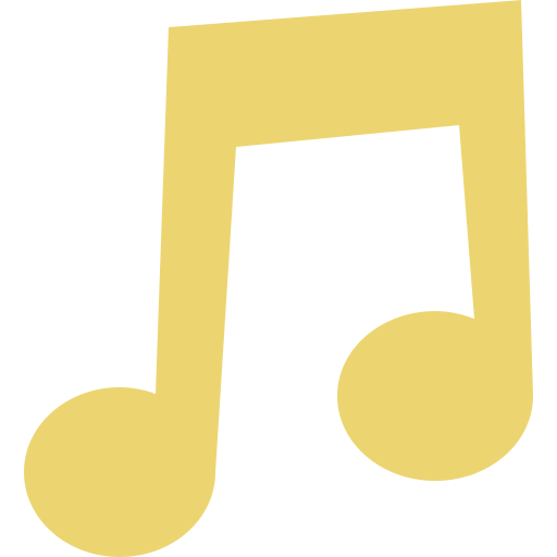 Musical note Cartoon Flat icon