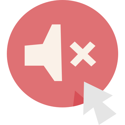Mute button Cartoon Flat icon