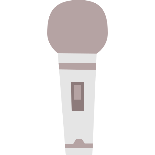 mikrofon Cartoon Flat icon