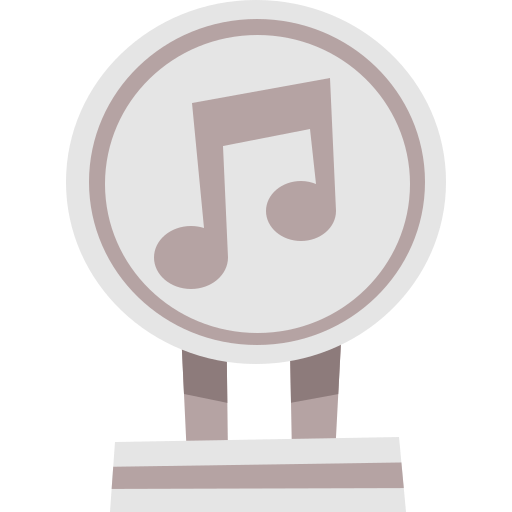 disco de platino Cartoon Flat icono
