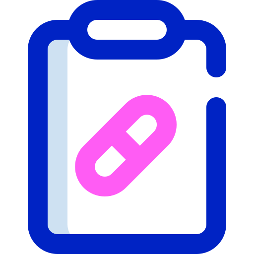 Medical prescription Super Basic Orbit Color icon