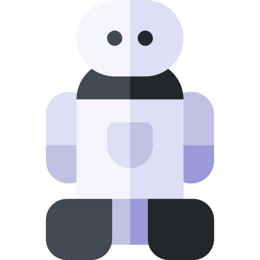 robot Basic Rounded Flat icono