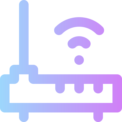 wi-fi Super Basic Rounded Gradient icon