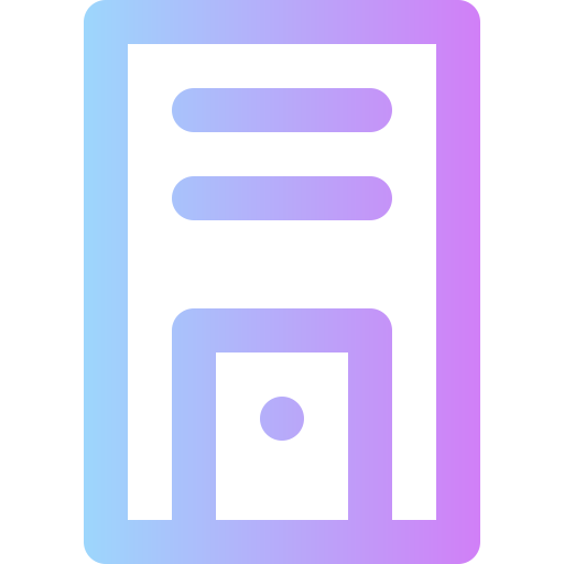 pc-tower Super Basic Rounded Gradient icon