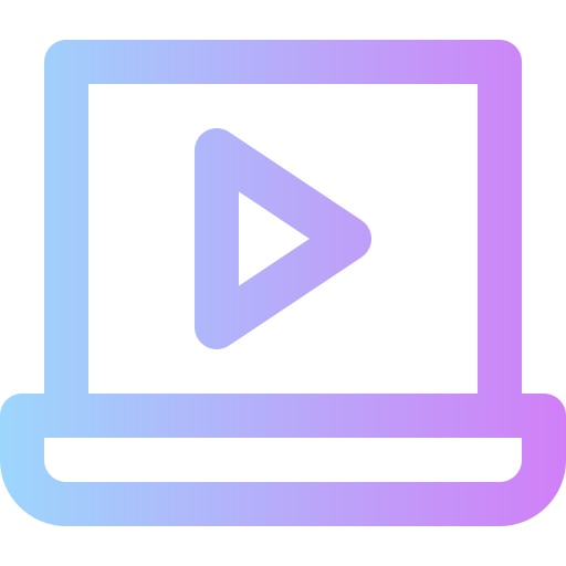 video Super Basic Rounded Gradient icon