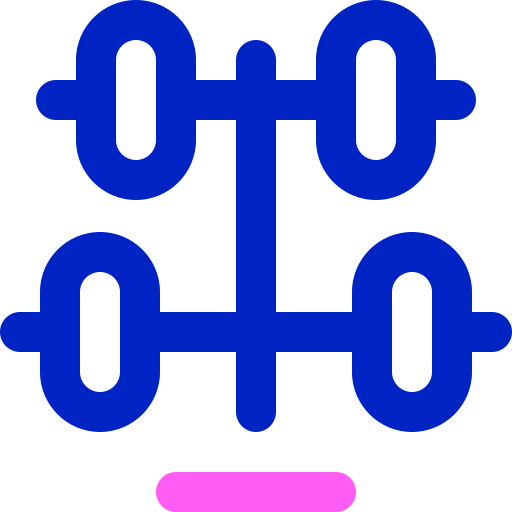 Dumbbells Super Basic Orbit Color icon