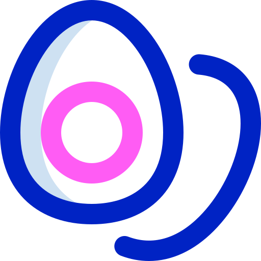 gekookt ei Super Basic Orbit Color icoon