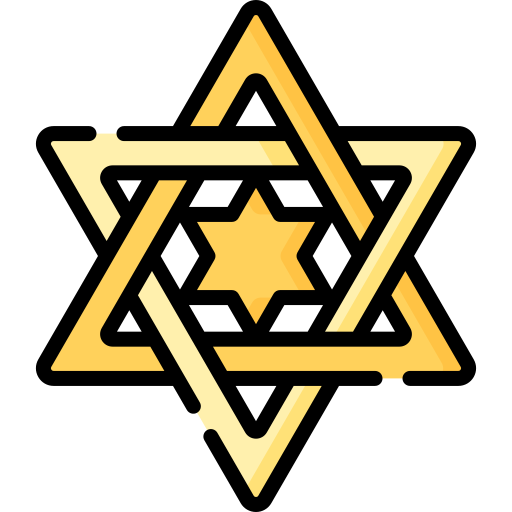 estrella de david Special Lineal color icono