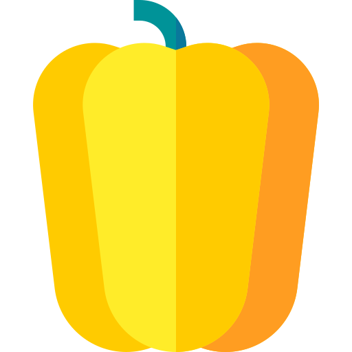 gelbe paprika Basic Straight Flat icon