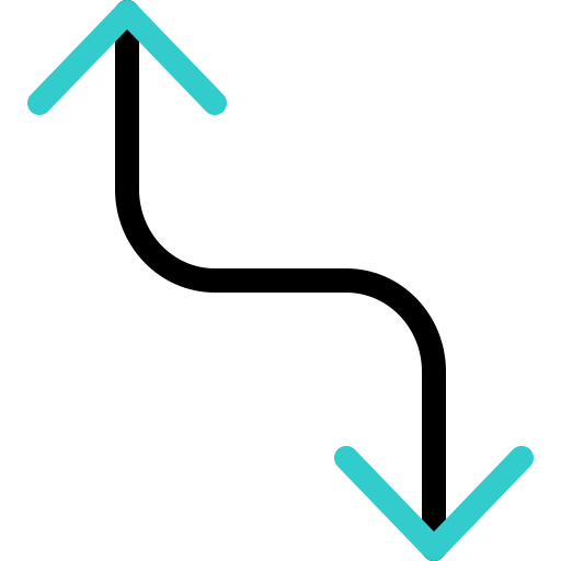 flecha doble Basic Accent Outline icono
