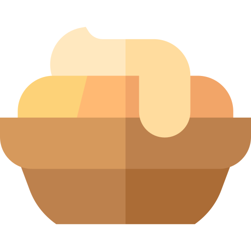 pommes de terre Basic Straight Flat Icône
