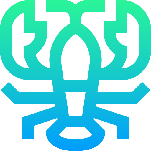 langosta Super Basic Straight Gradient icono