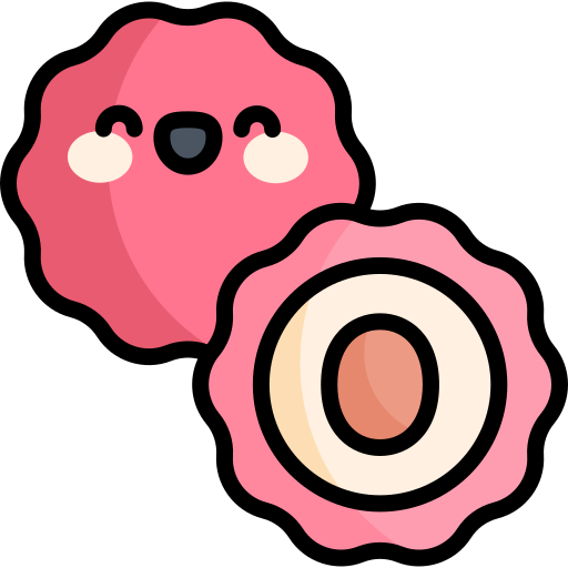 Lychee Kawaii Lineal color icon