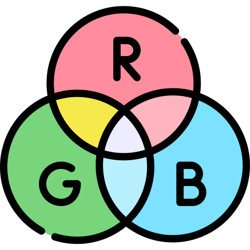 rgb Kawaii Lineal color icon
