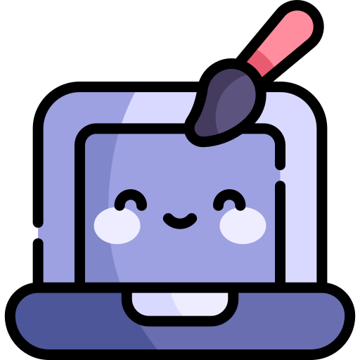 design-software Kawaii Lineal color icon