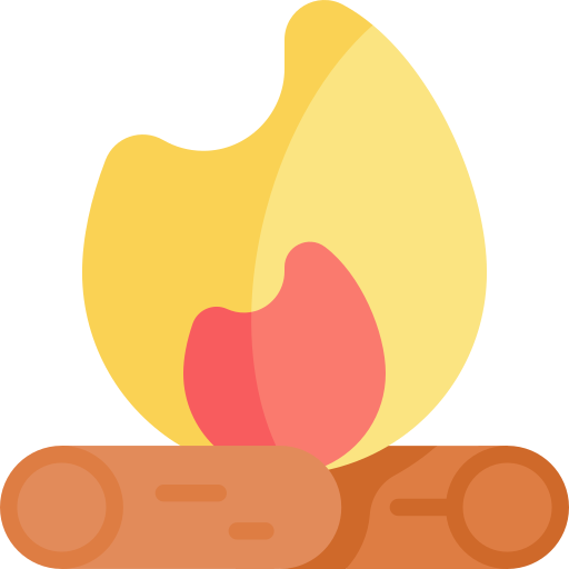 lagerfeuer Kawaii Flat icon