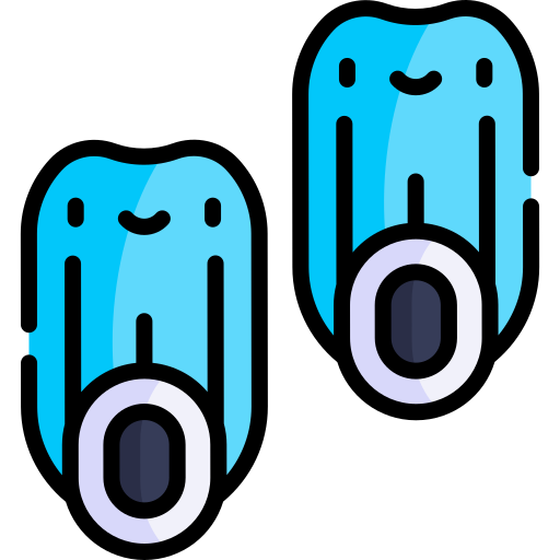 płetwy Kawaii Lineal color ikona