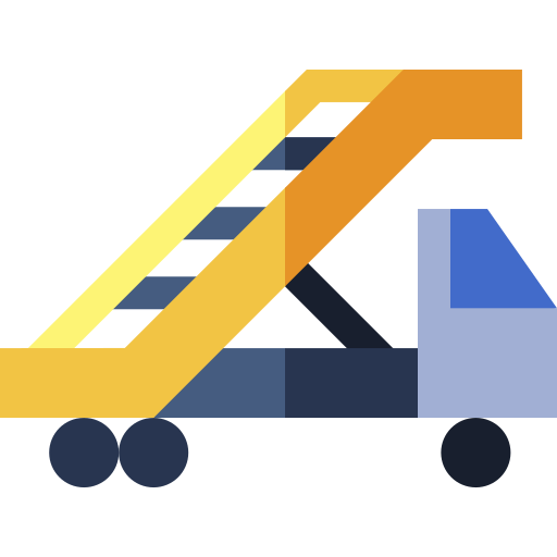 carro de escalera Basic Straight Flat icono