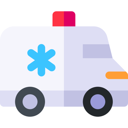 ambulanz Basic Rounded Flat icon