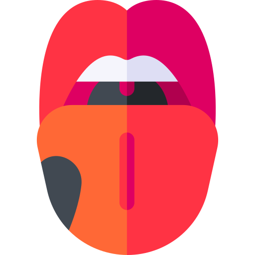 lengua Basic Rounded Flat icono