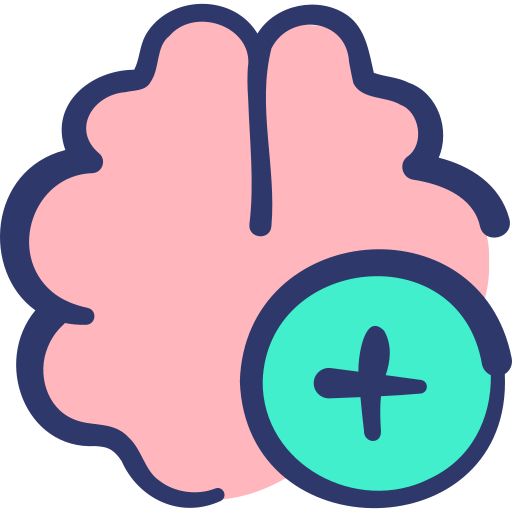Brain Basic Hand Drawn Lineal Color icon