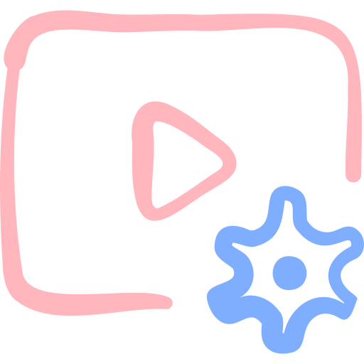 video Basic Hand Drawn Color icono