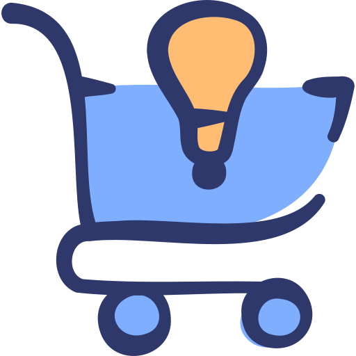 Shopping cart Basic Hand Drawn Lineal Color icon