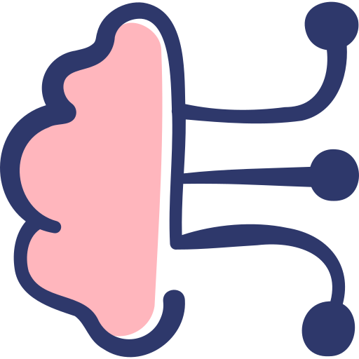 뇌 Basic Hand Drawn Lineal Color icon