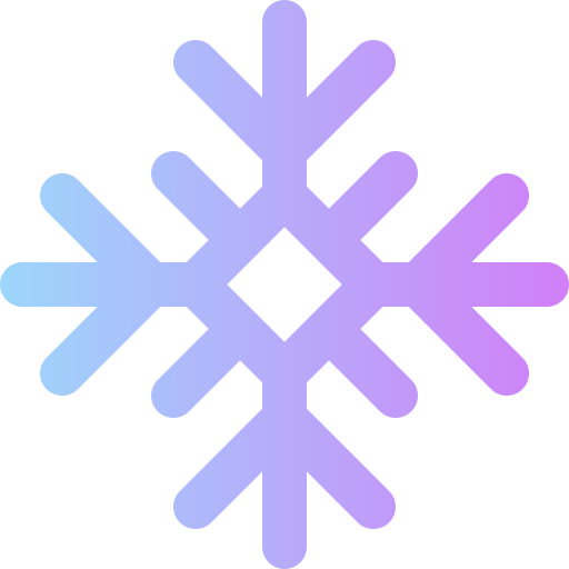 fiocco di neve Super Basic Rounded Gradient icona