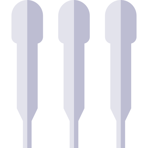 Pipettes Basic Straight Flat icon