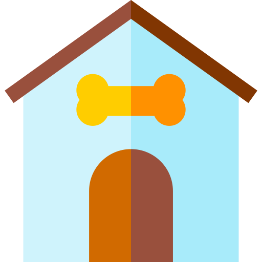 casa per animali domestici Basic Straight Flat icona