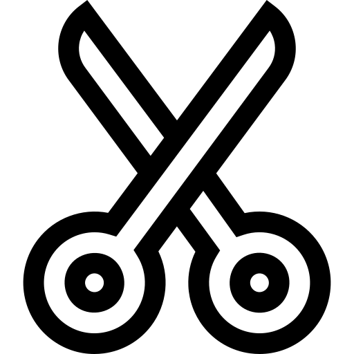 tesouras Basic Straight Lineal Ícone