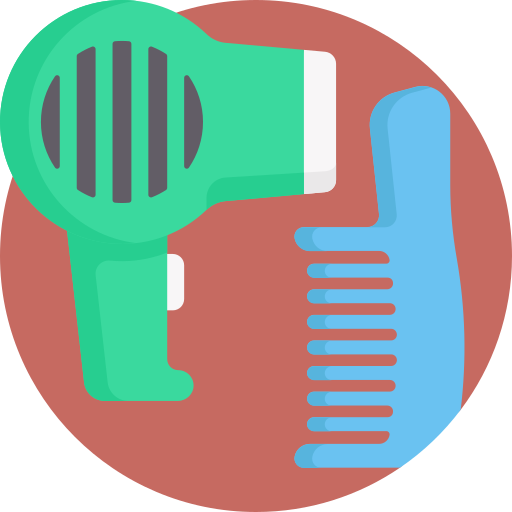 Hair dryer Detailed Flat Circular Flat icon