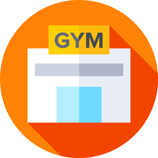 Gym Flat Circular Flat icon