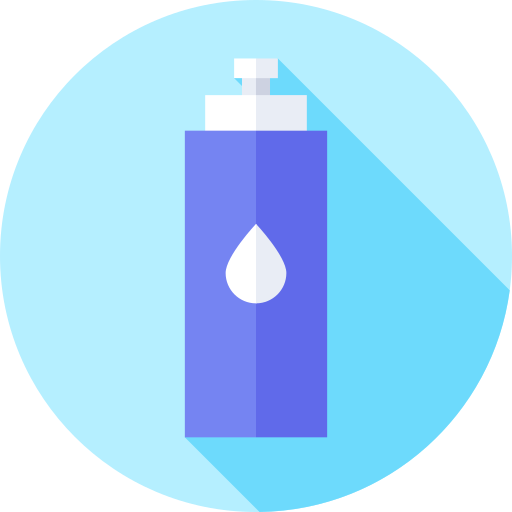 Water bottle Flat Circular Flat icon