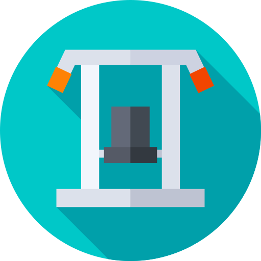 Gym machine Flat Circular Flat icon