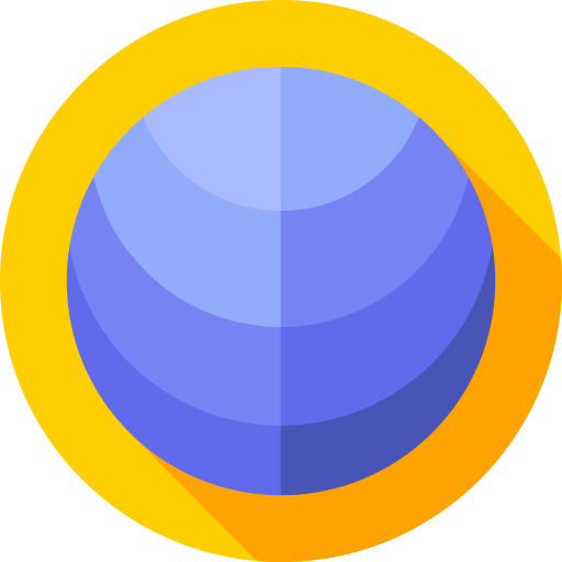 Мяч для йоги Flat Circular Flat иконка