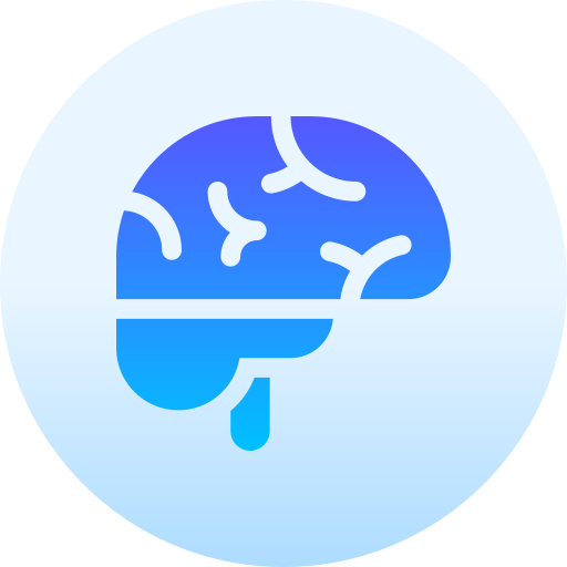 Brain Basic Gradient Circular icon