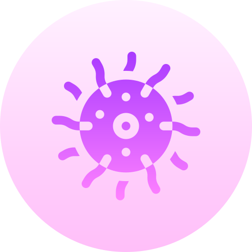 virus Basic Gradient Circular icon
